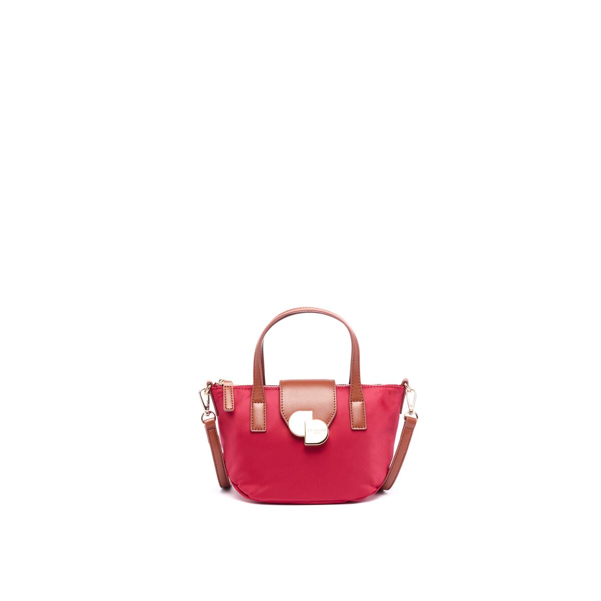 Mini Cabas Toile Cerise 1