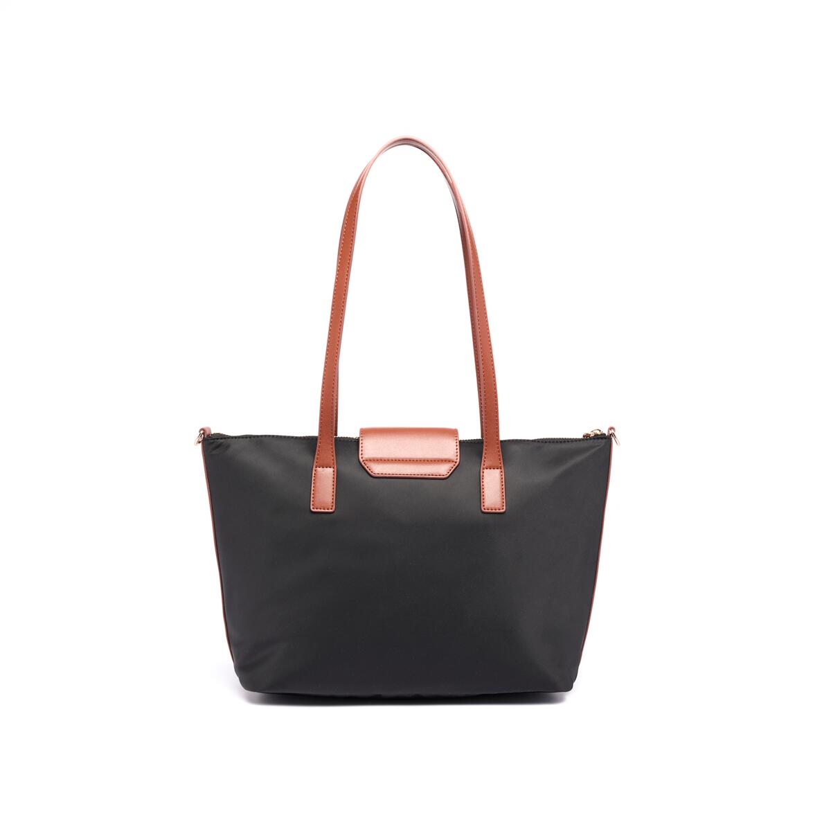 Moyen Cabas Toile Noir 3