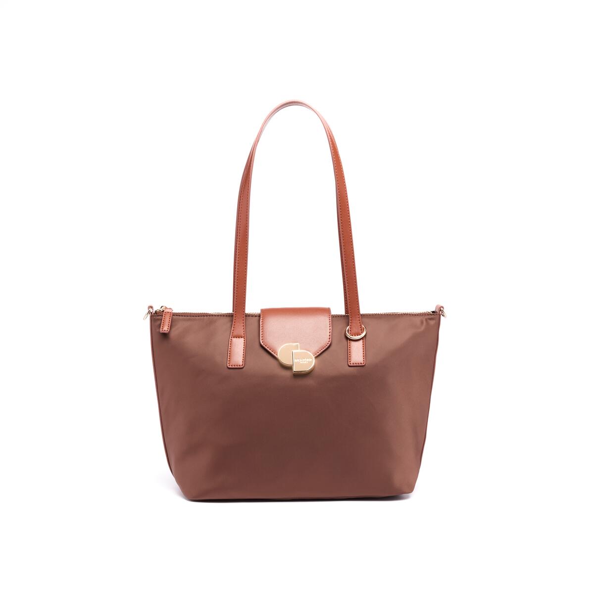 Moyen Cabas Toile Chocolat 1