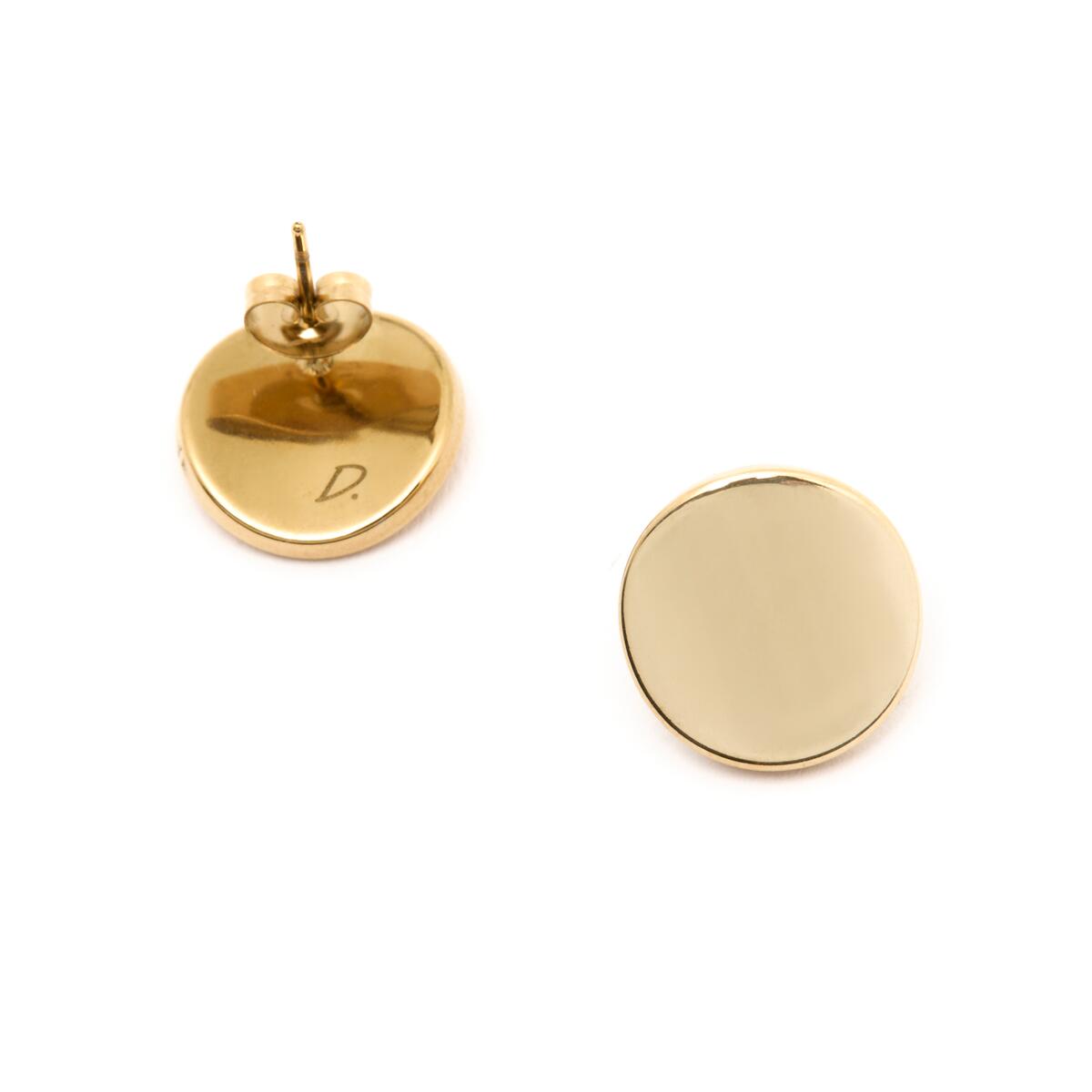 Boucles d'oreilles Puces Dorées 2