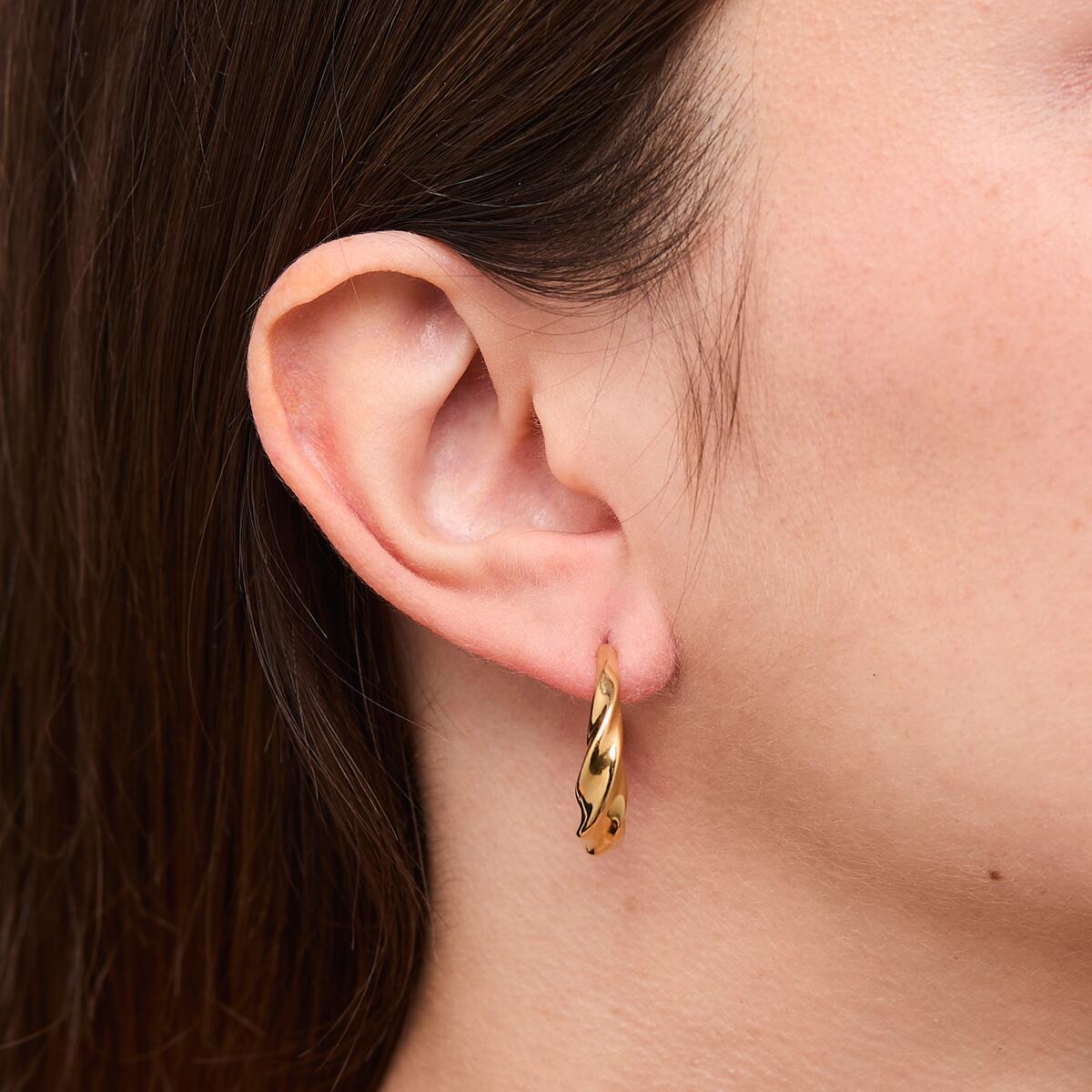 Créoles Asymétriques Dorées 4