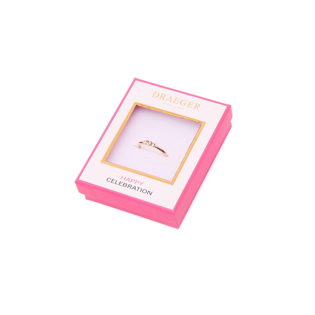 Bague Dorée Pierres Blanches 3