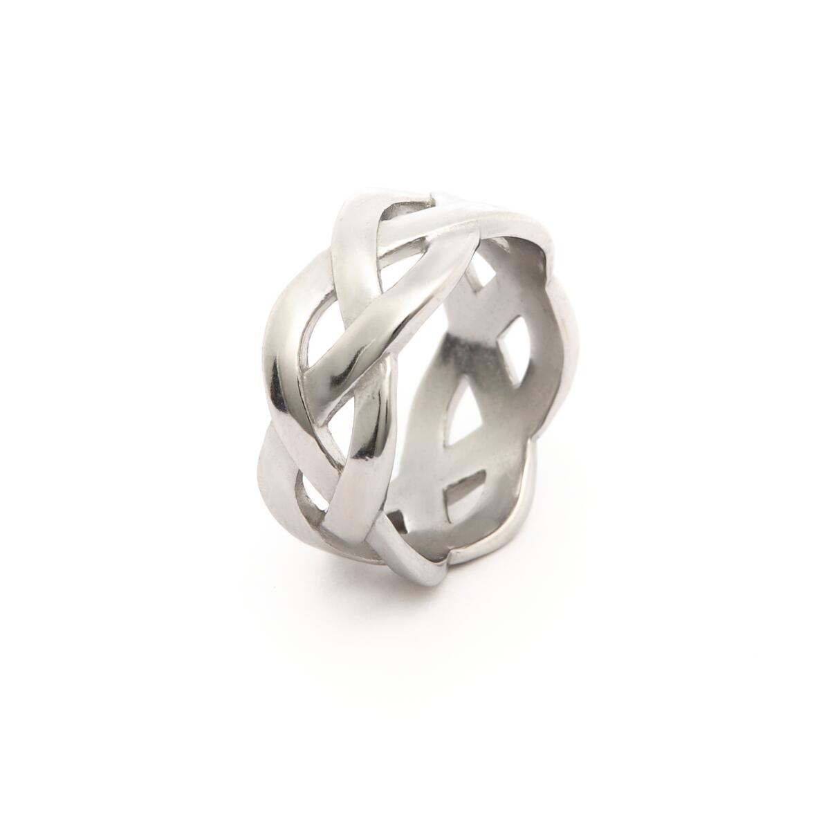 Bague Argentée Entremêlée 2