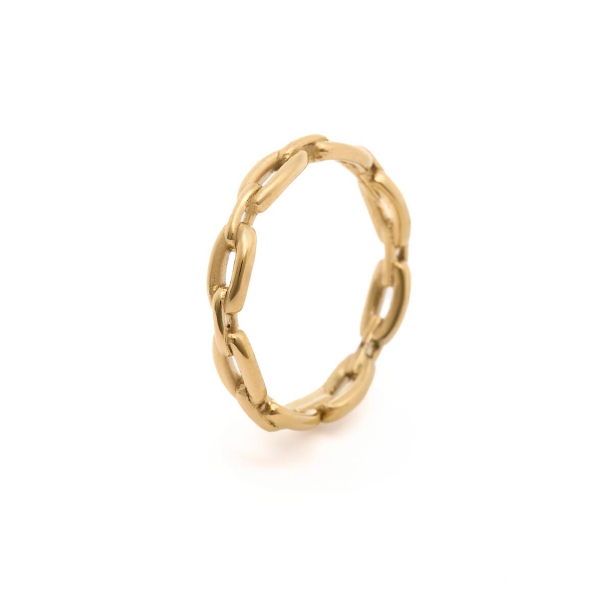 Bague Dorée Maille 2