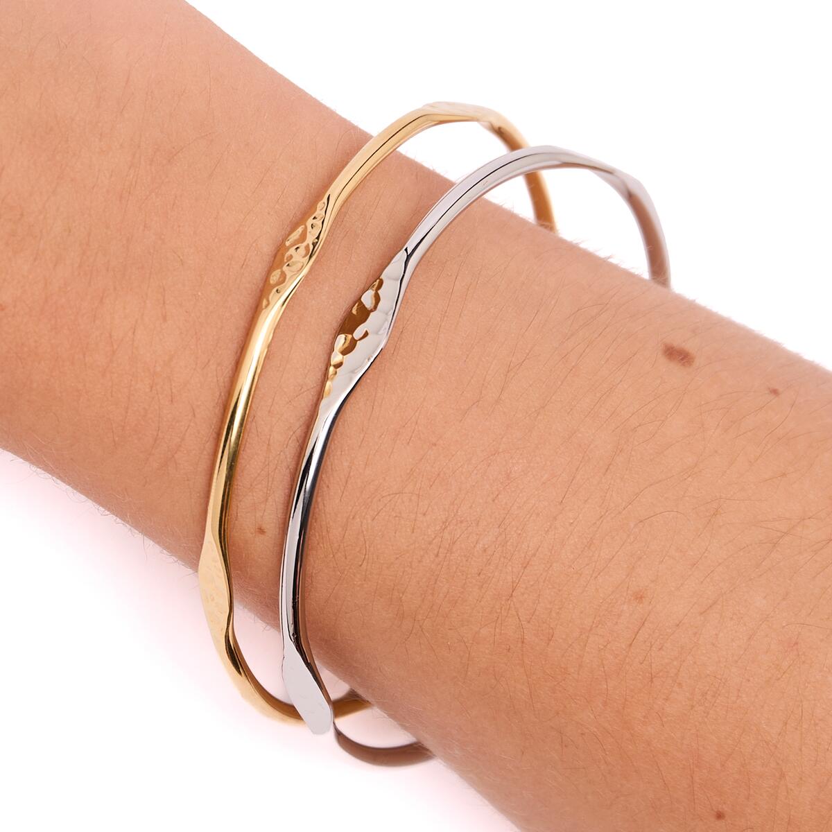 Bracelet Jonc Argenté Fin 4