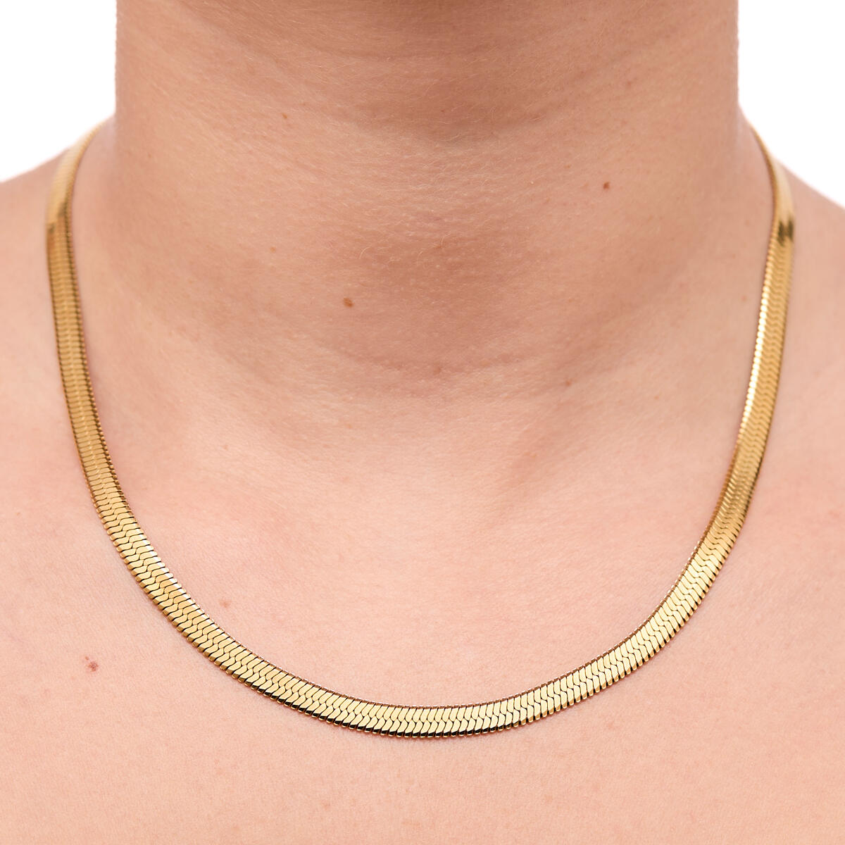 Collier maille doré 4