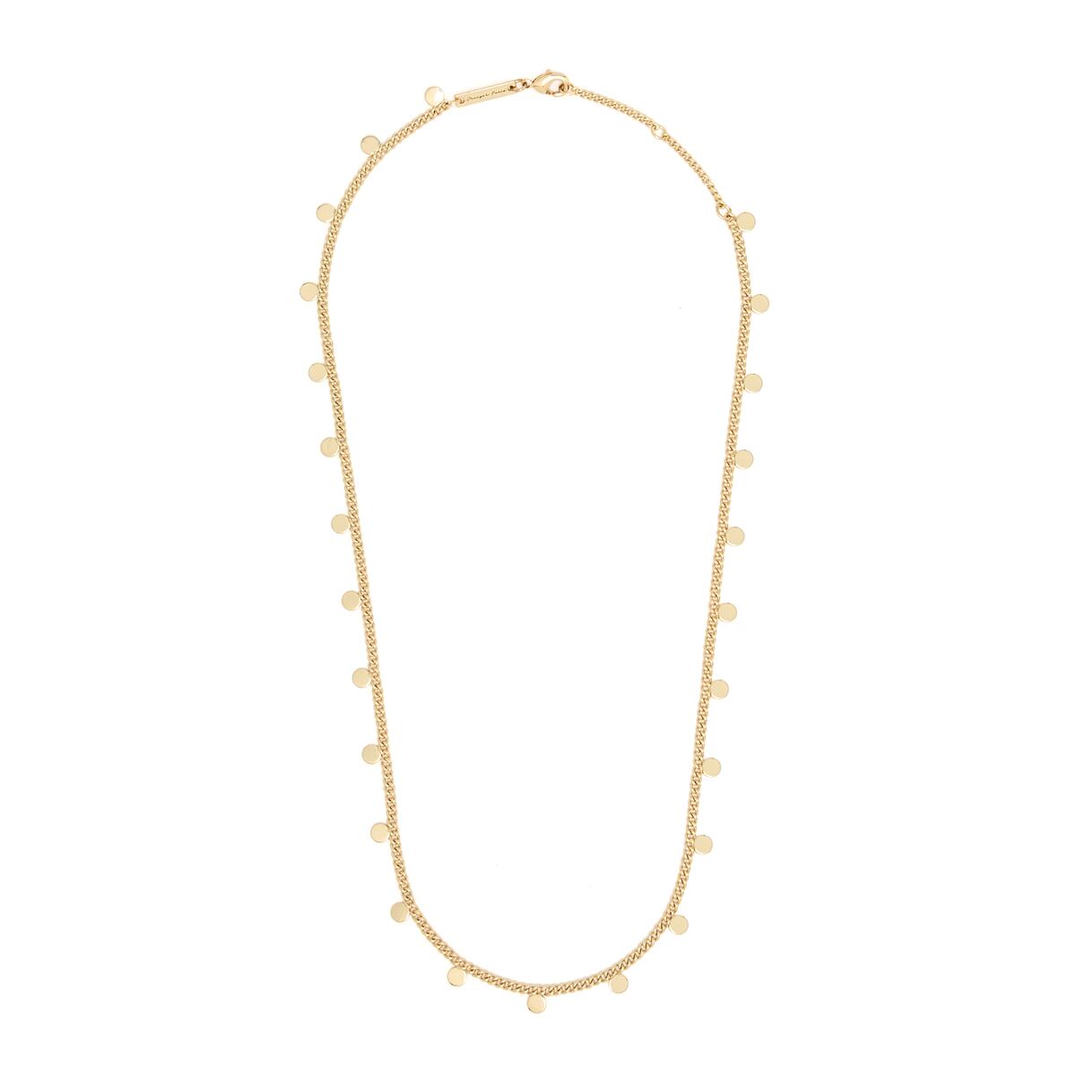 Collier Court Doré Cercles 2