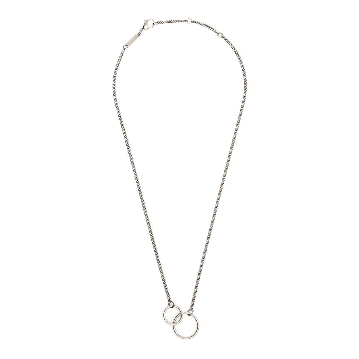 Collier Doré Double Anneaux 2