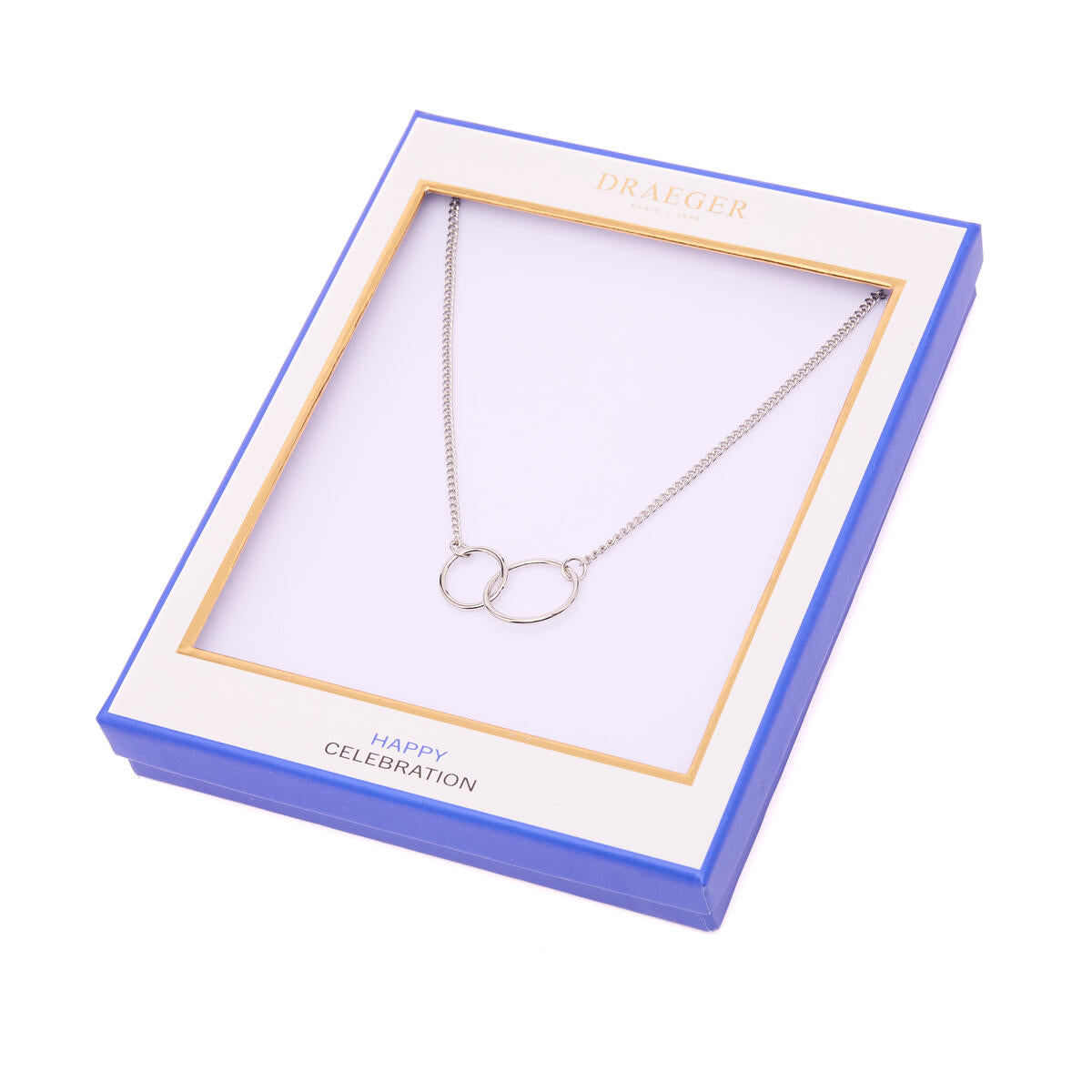 Collier Doré Double Anneaux 3