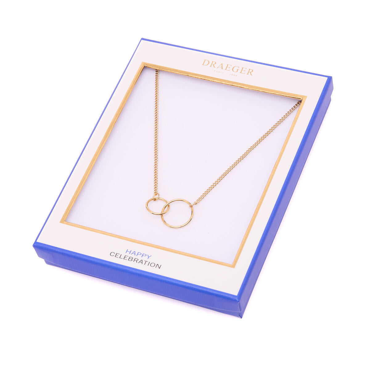 Collier Argenté Double Anneaux 3