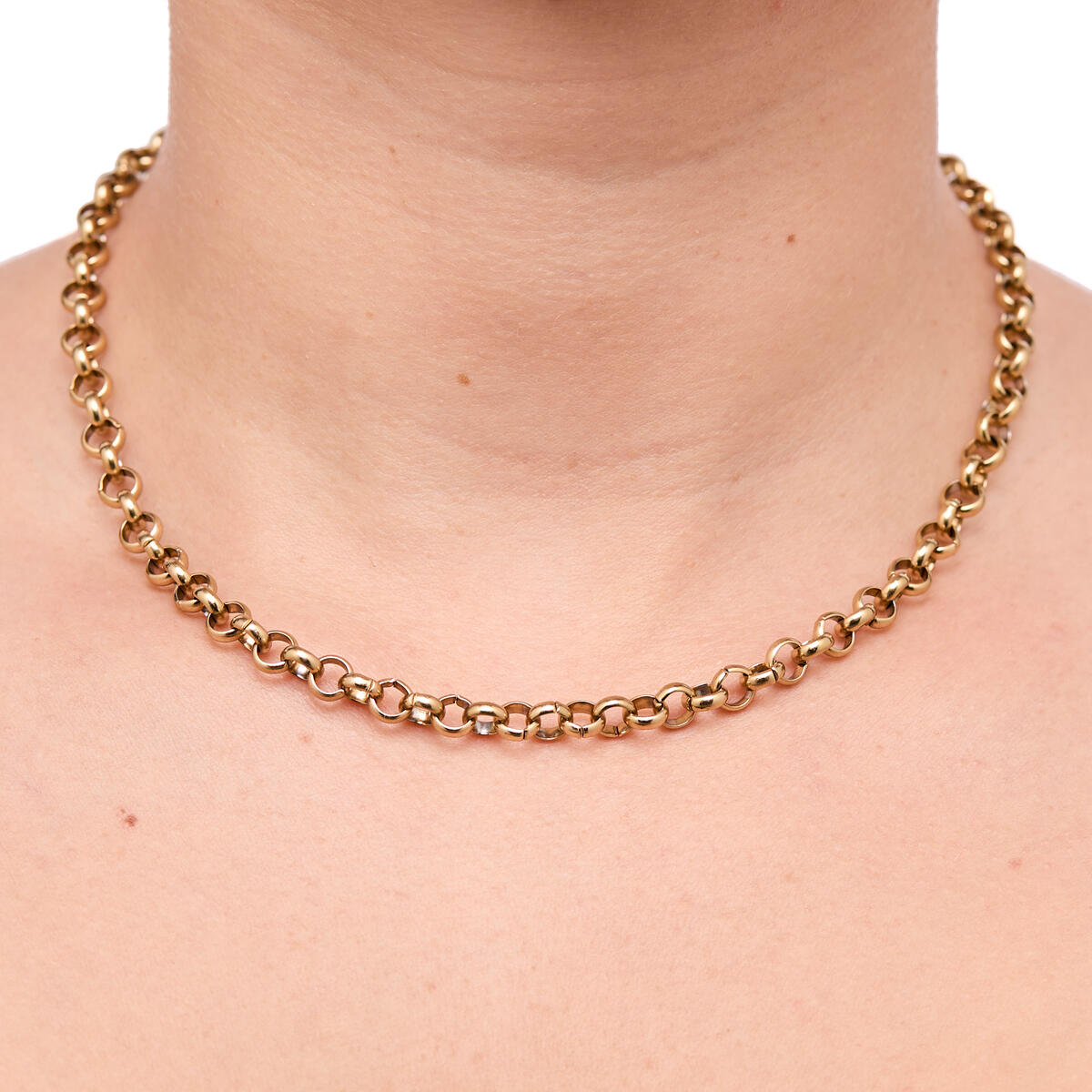 Collier Doré Maillons épais 4