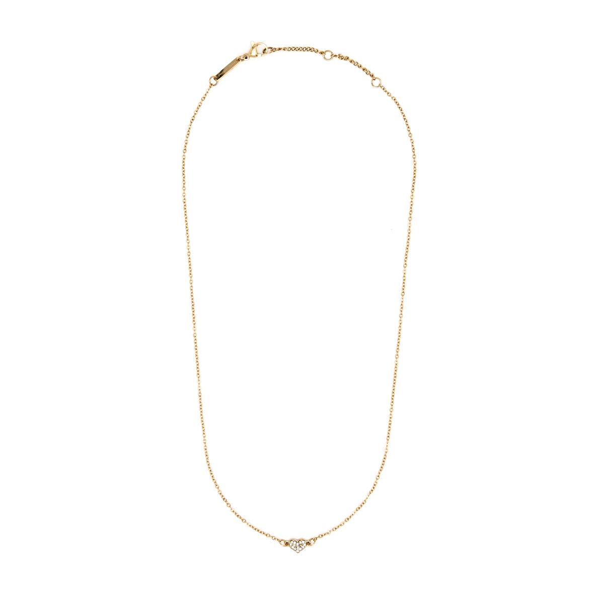 Collier Doré Pendentif Cœur 2