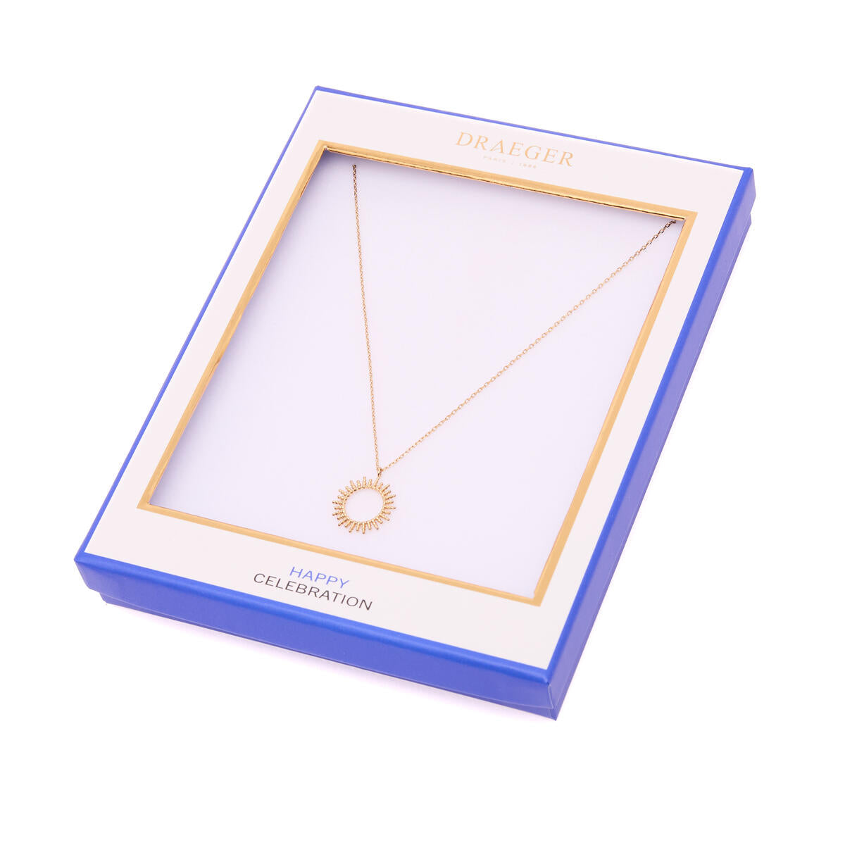 Collier Doré Pendentif Soleil 3