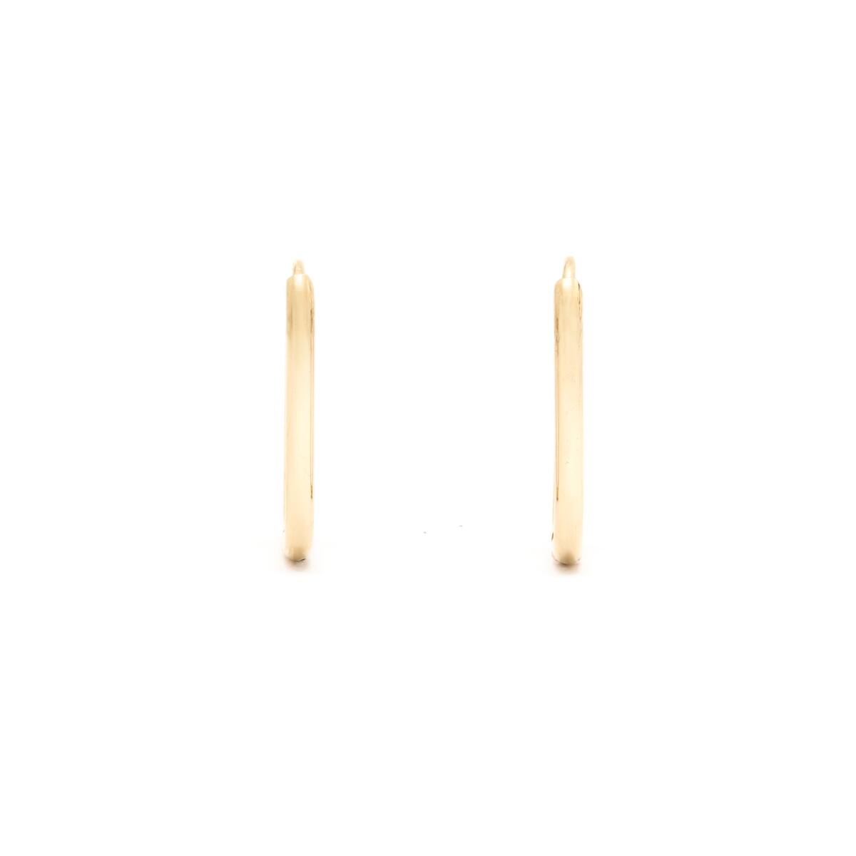 Créoles Dorées Rectangulaires 1