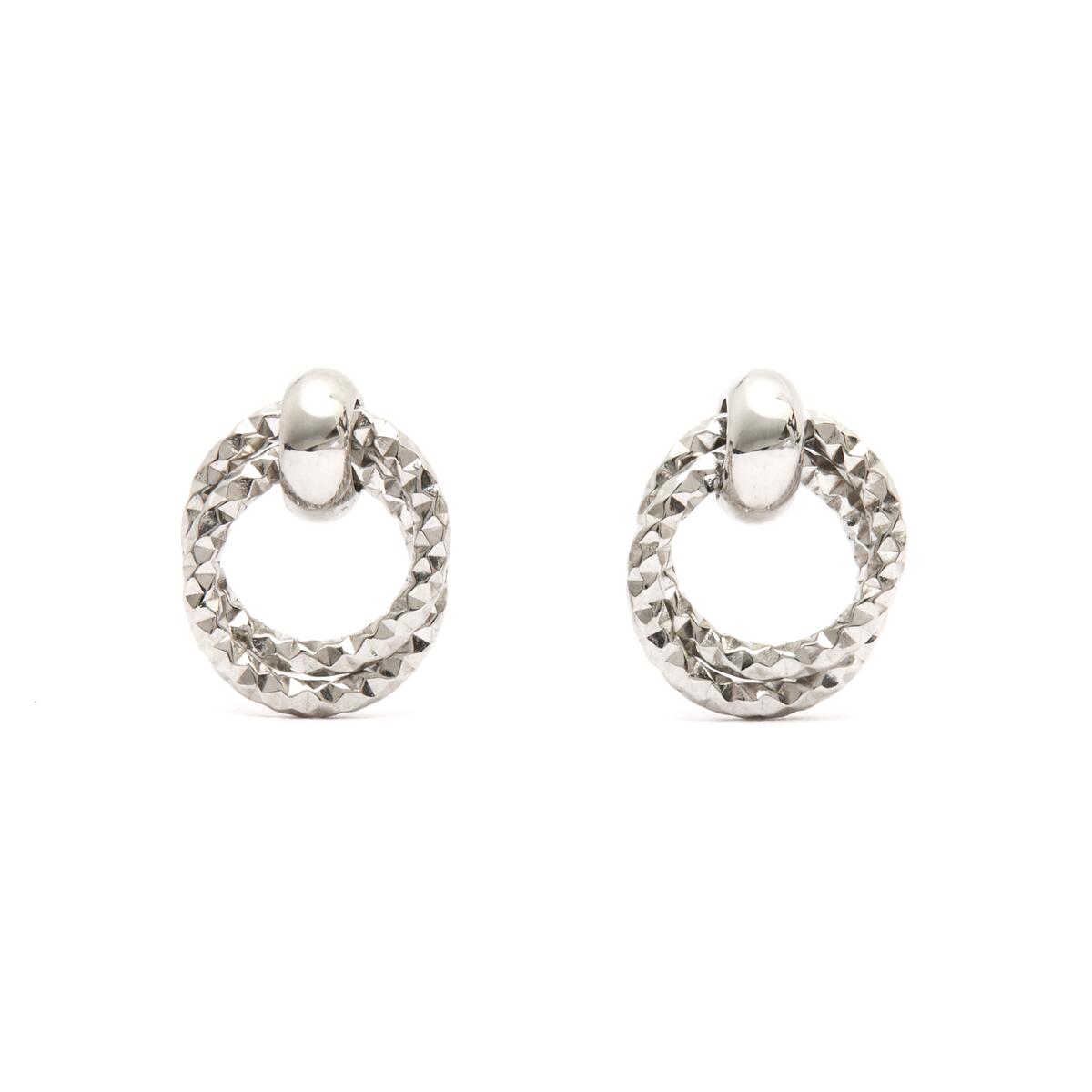 Boucles d'Oreilles Argentées 1