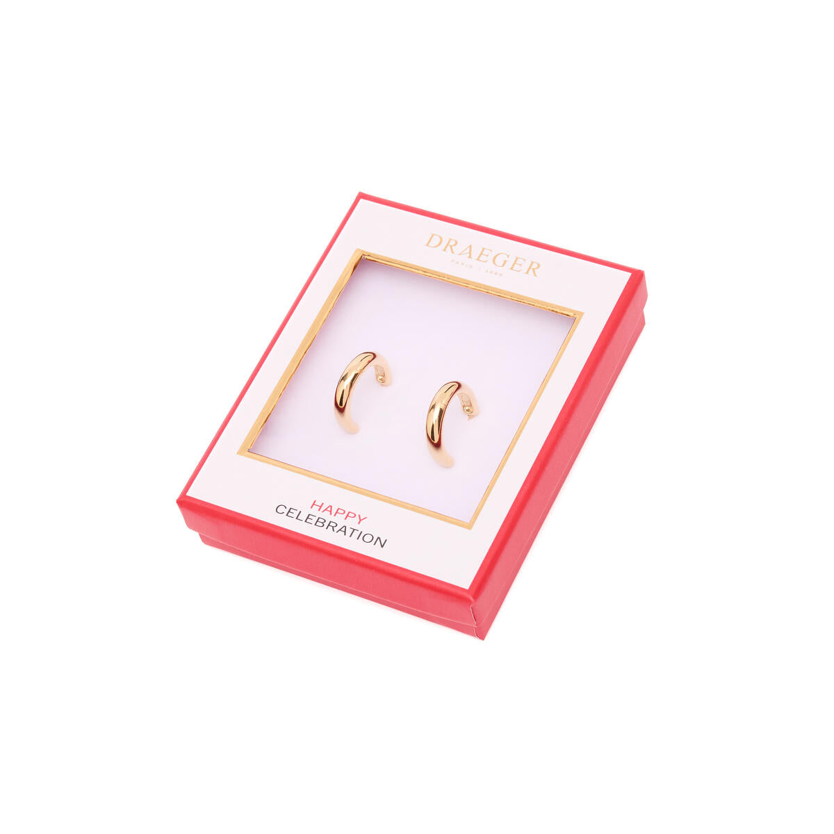 Boucles d'Oreilles Créoles Dorées Larges 3