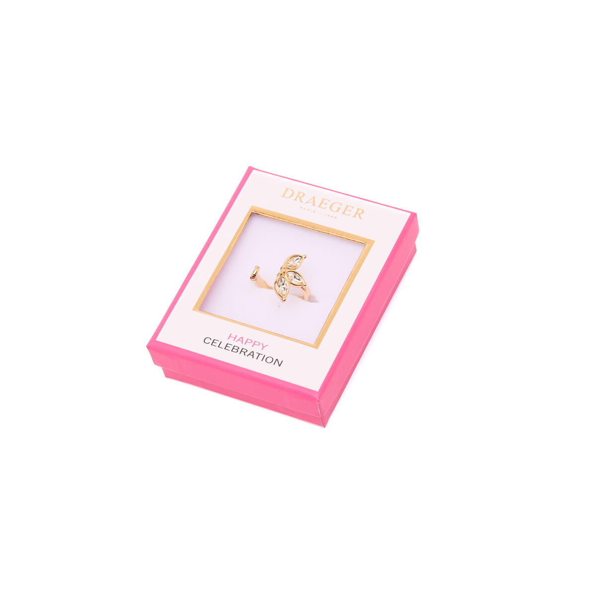 Bague Dorée Demi Fleur Ouverte 3