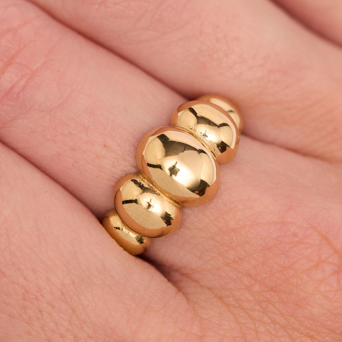 Bague Dorée Bulles 4