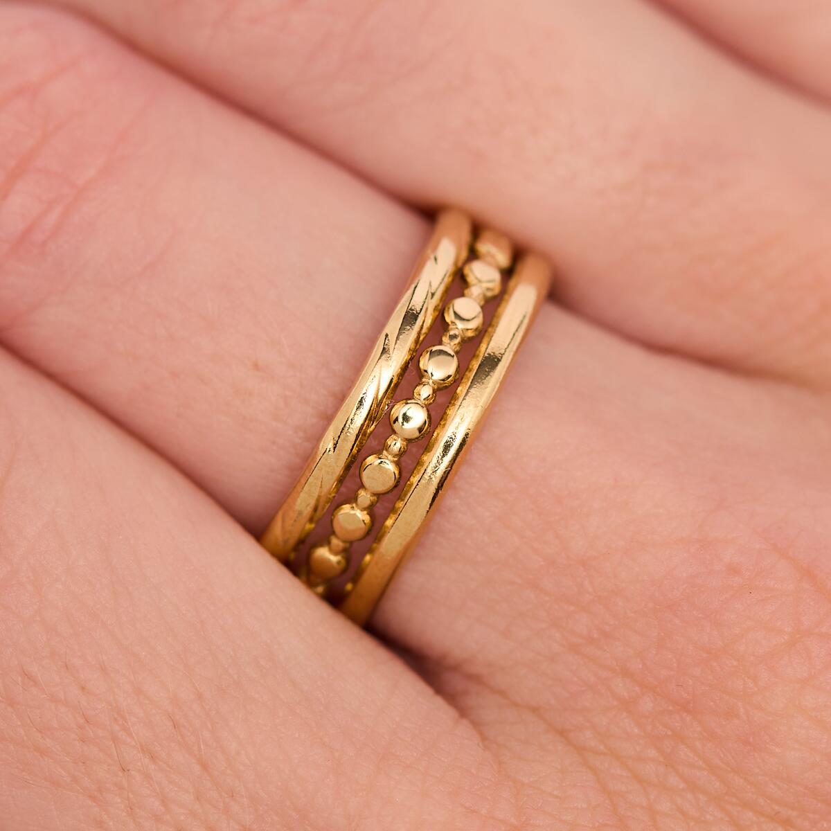 Bague Dorée Bohème 4