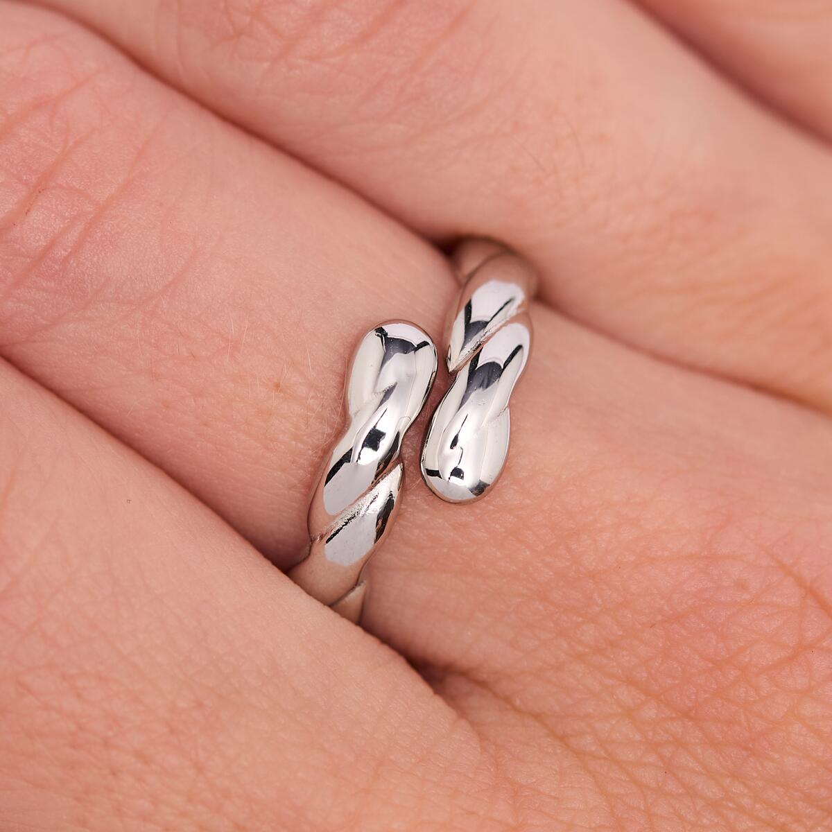 Bague Argentée Torsadée 4