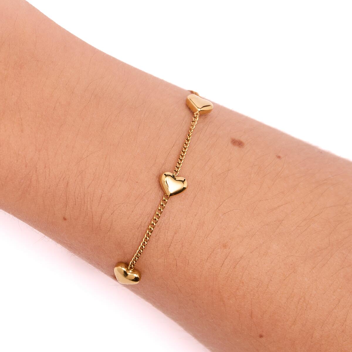 Bracelet Doré Petits Cœurs 4