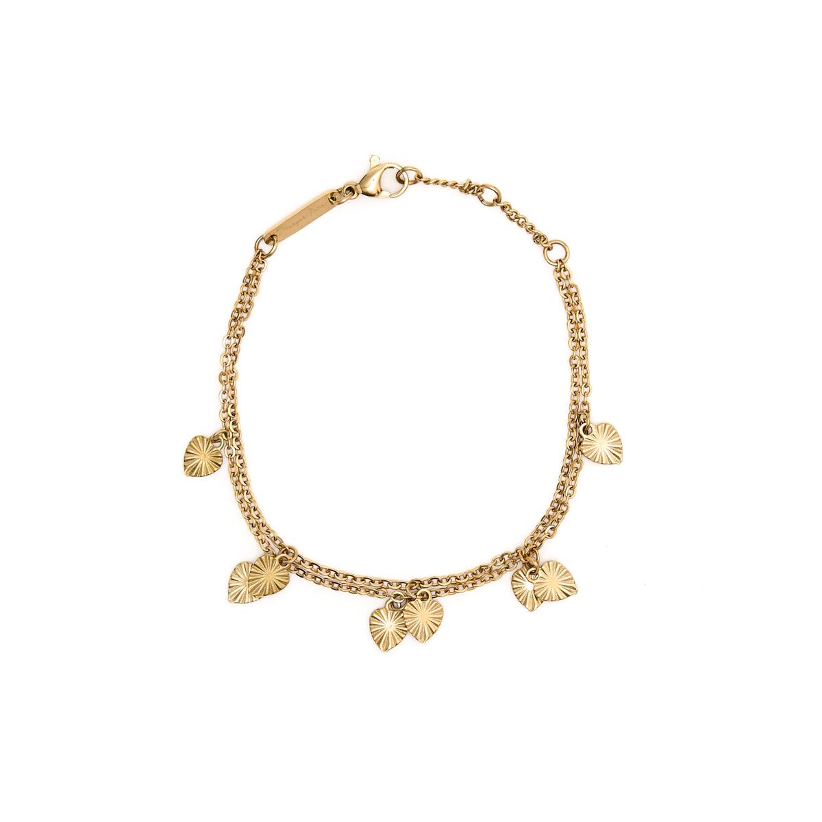 Bracelet Double Doré Ronds 1