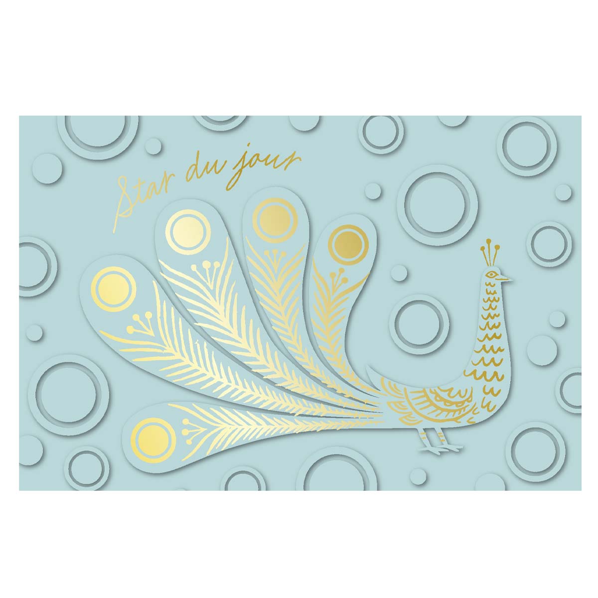 Tarjeta de cumpleaños Estrella del Día - Azul