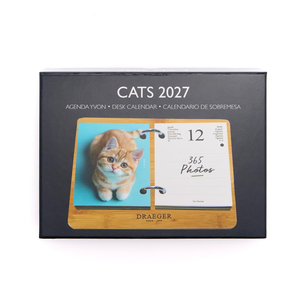 Agenda éphéméride 2027 Coffret chats 1