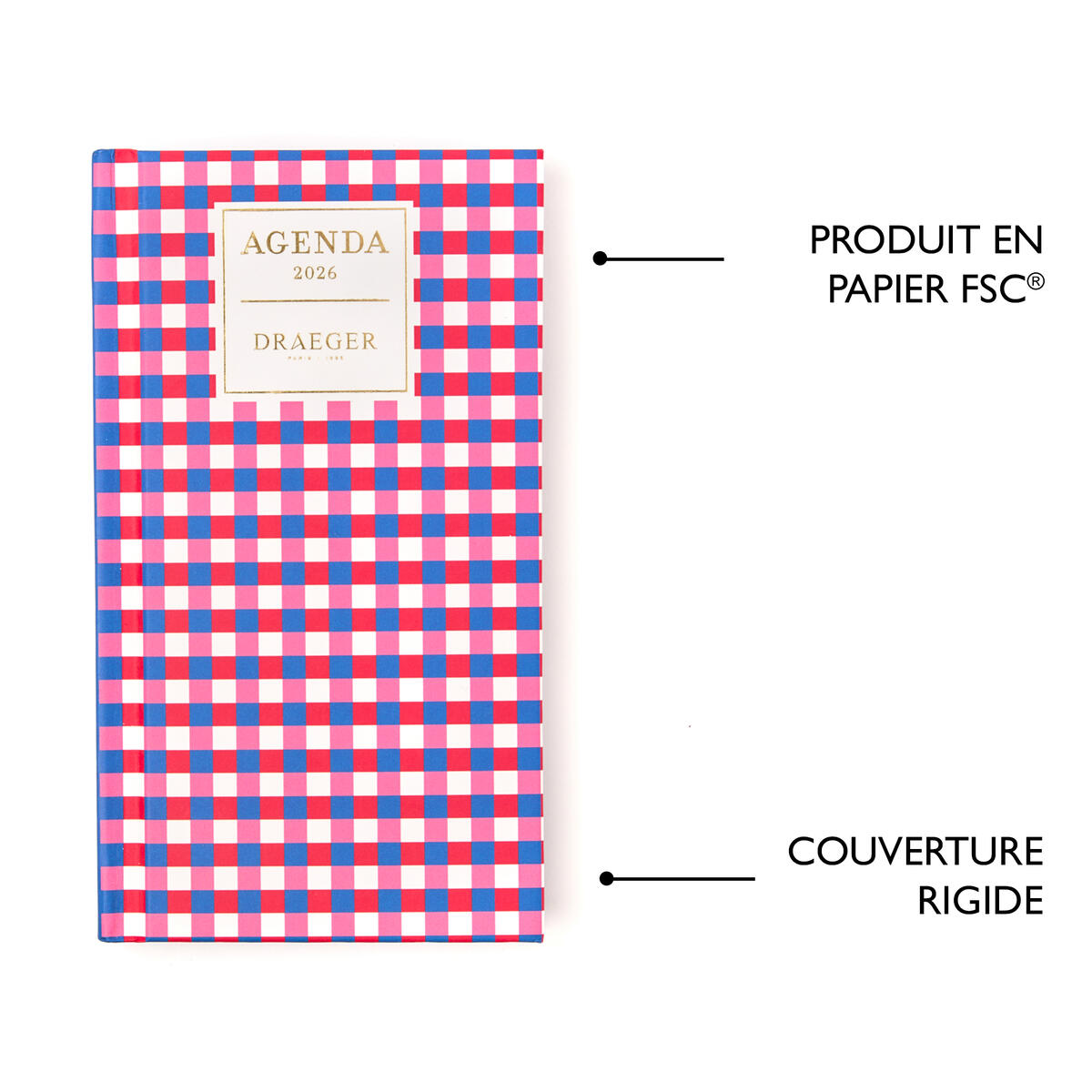 Petit agenda 2026 Home Office Carreaux 5