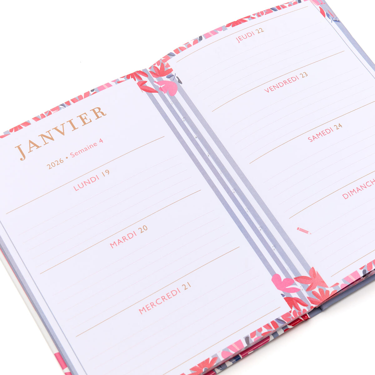 Agenda Home Office 2025-2026 Rayé home office 3