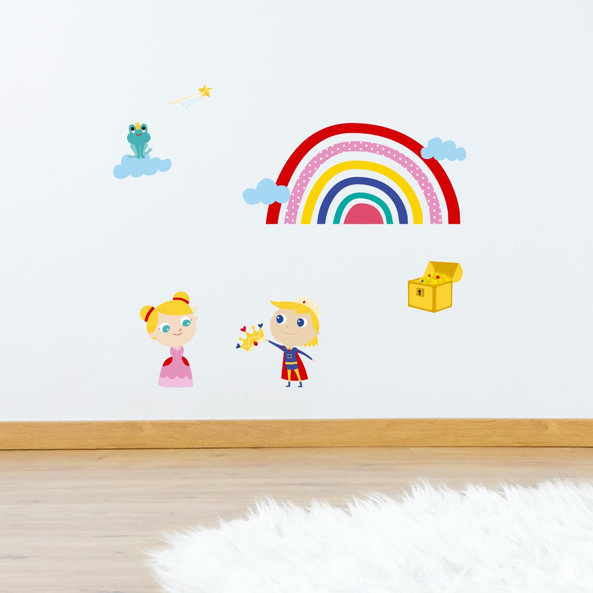 Sticker mural Princesse et prince