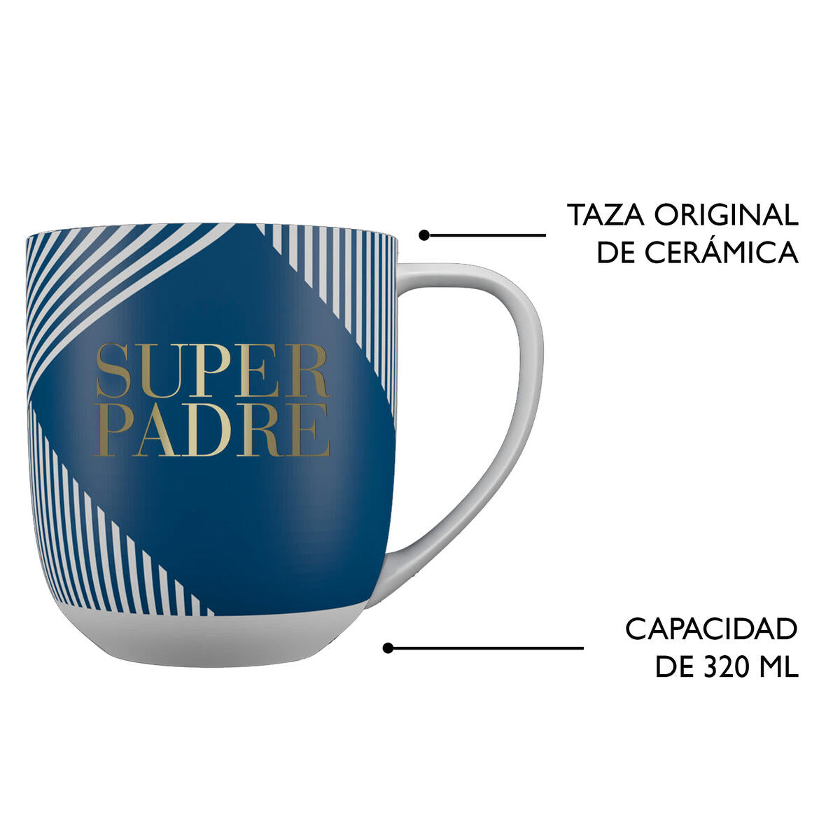 Mug cadeau - Super Padre 5