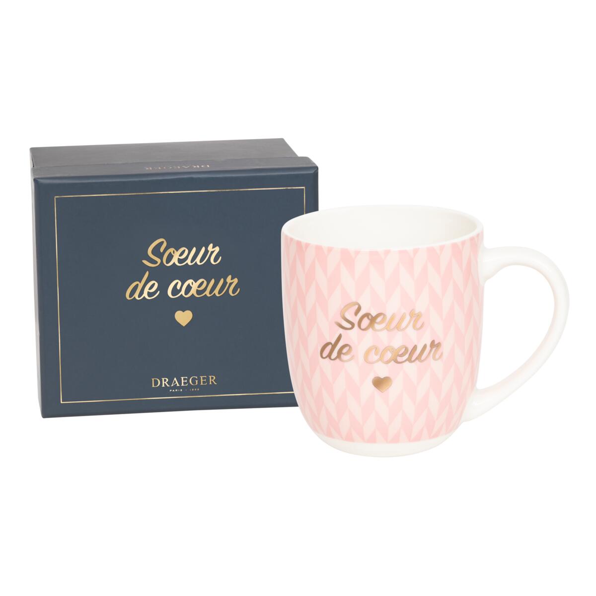 Mug thème amour Sœur de cœur 1