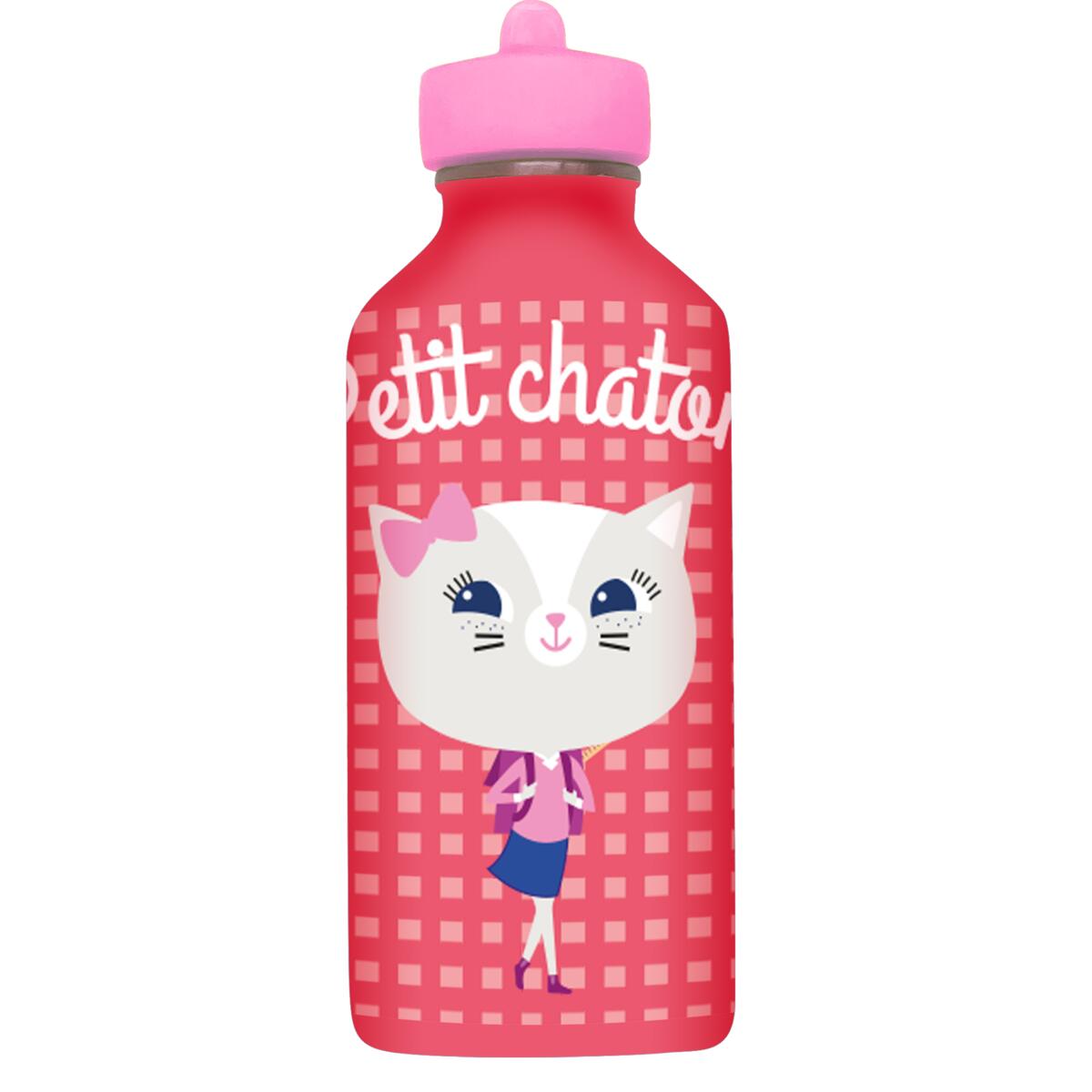 Gourde enfant Petit chaton rose 1