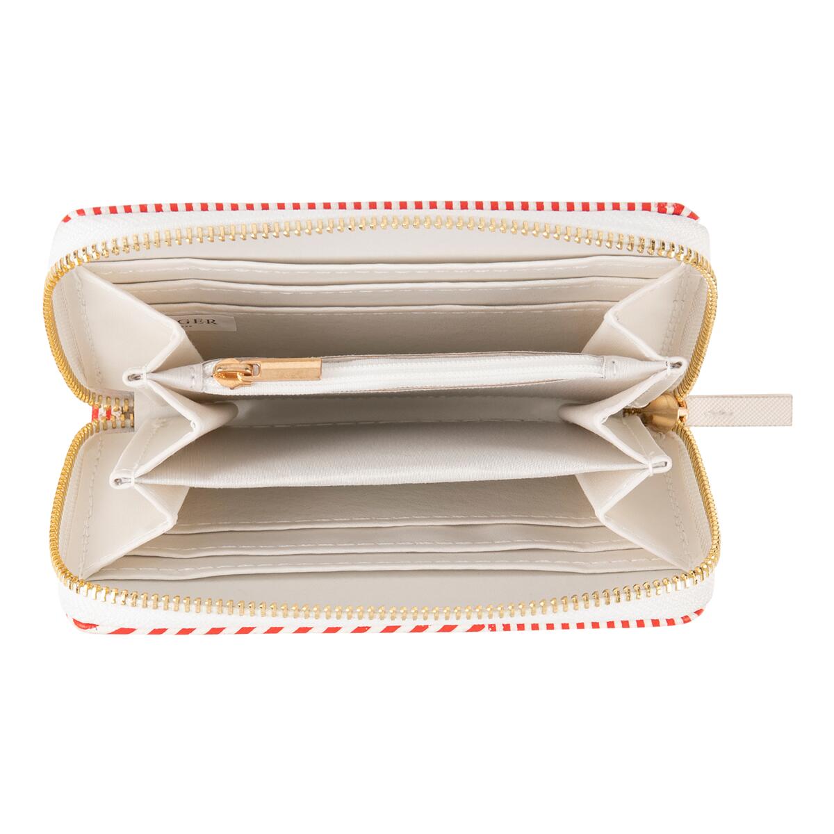 Portefeuille à motifs Blanc graphique rouge 2