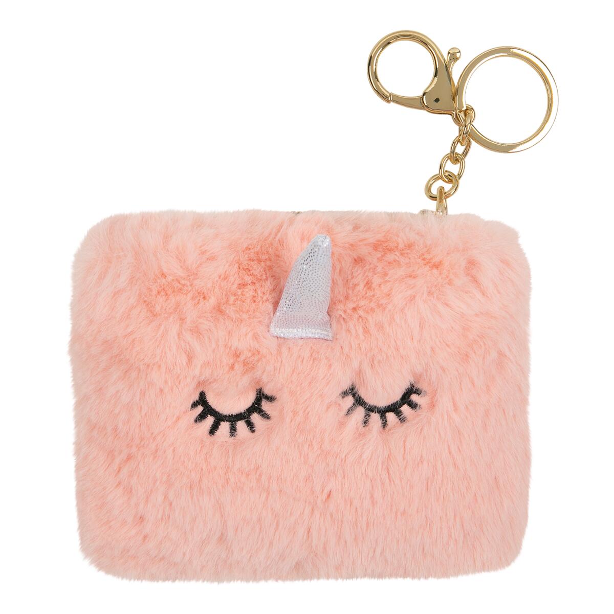 Porte-monnaie Cocooning Licorne rose 1