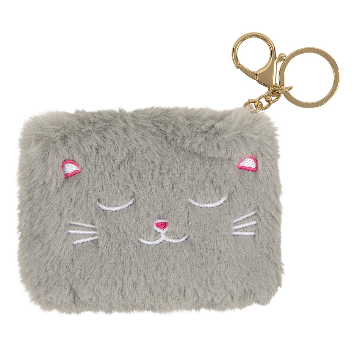 Porte-monnaie Cocooning Chat gris 1