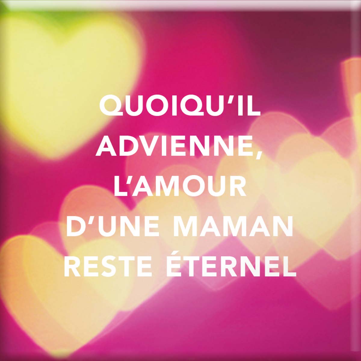 Imán magnético: el amor de una madre permanece para siempre.