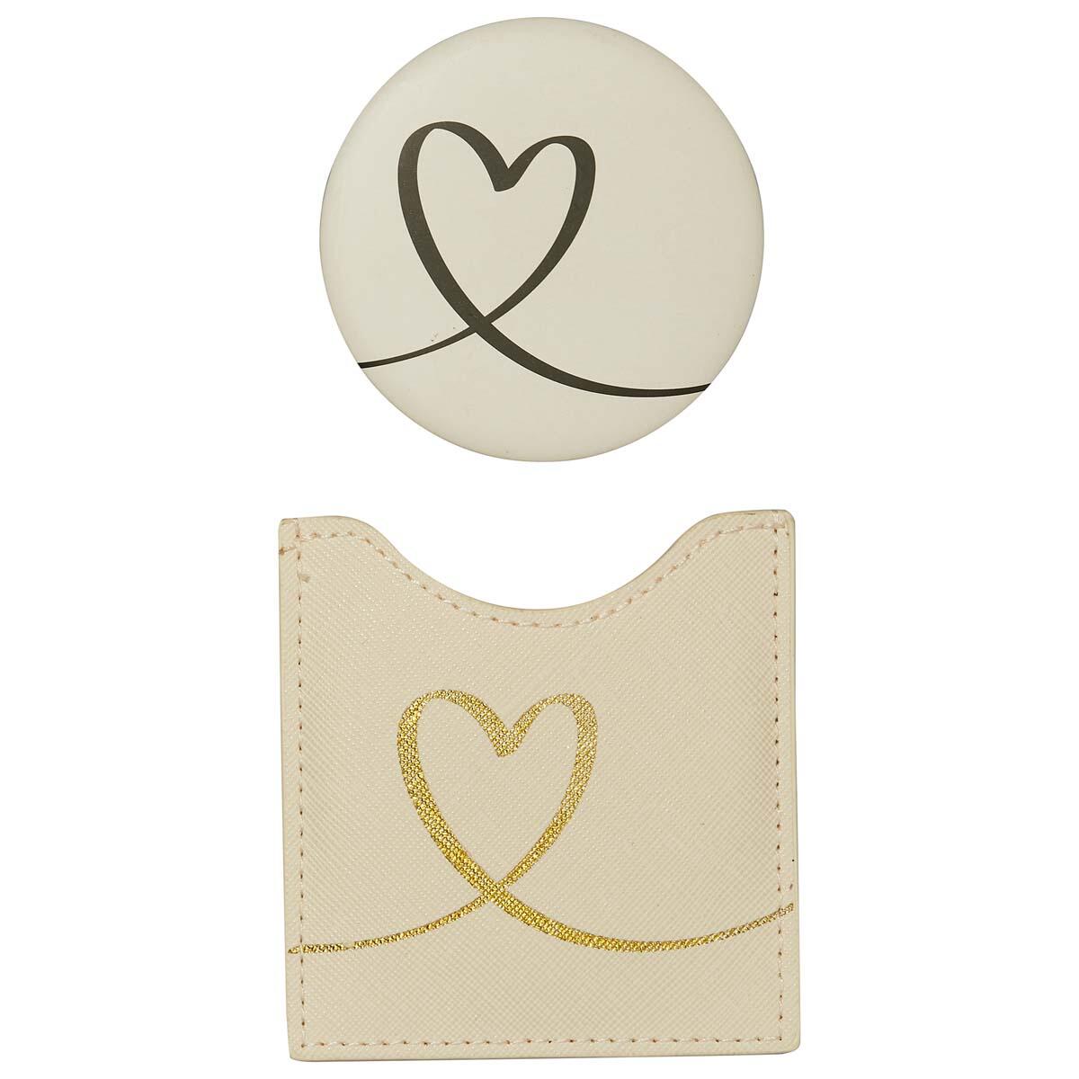 Miroir de poche Beauty Kit Cœur 1