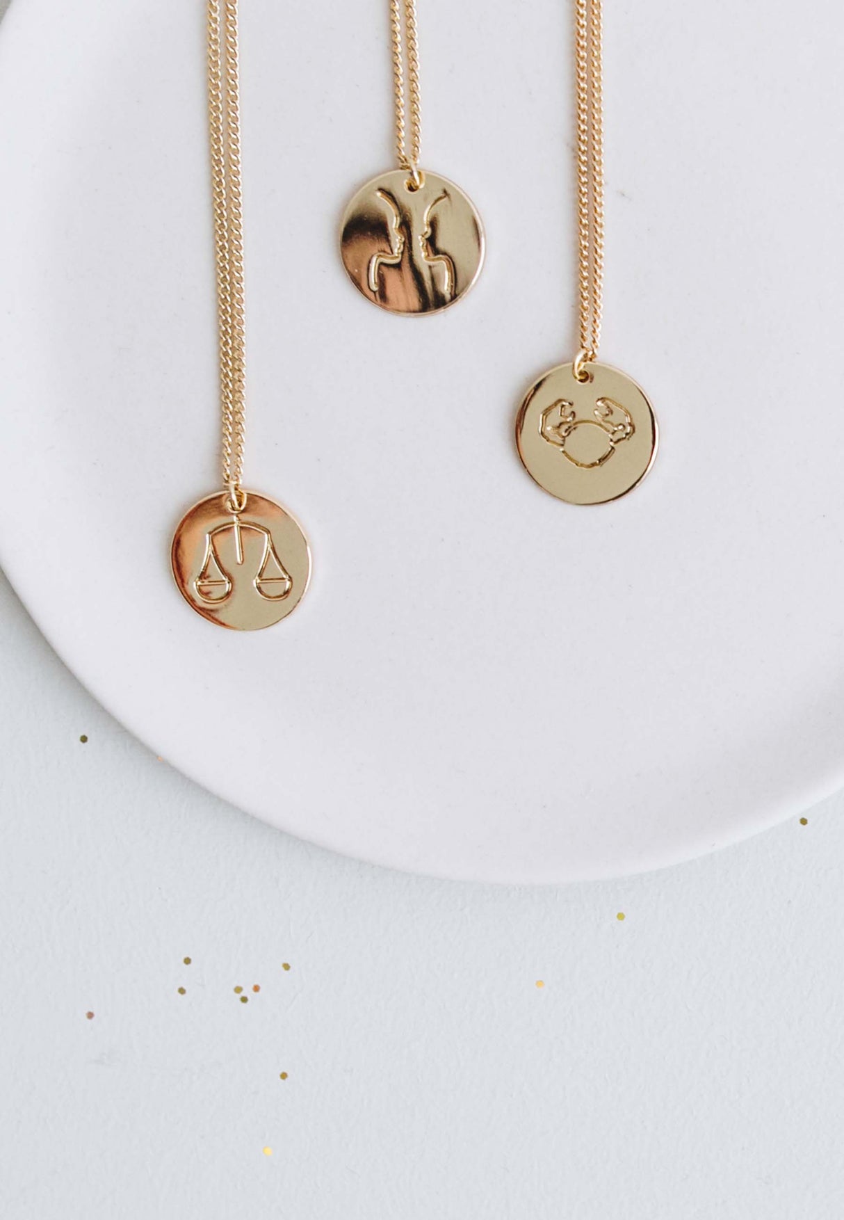 Collar con signo astrológico Pastel Chic