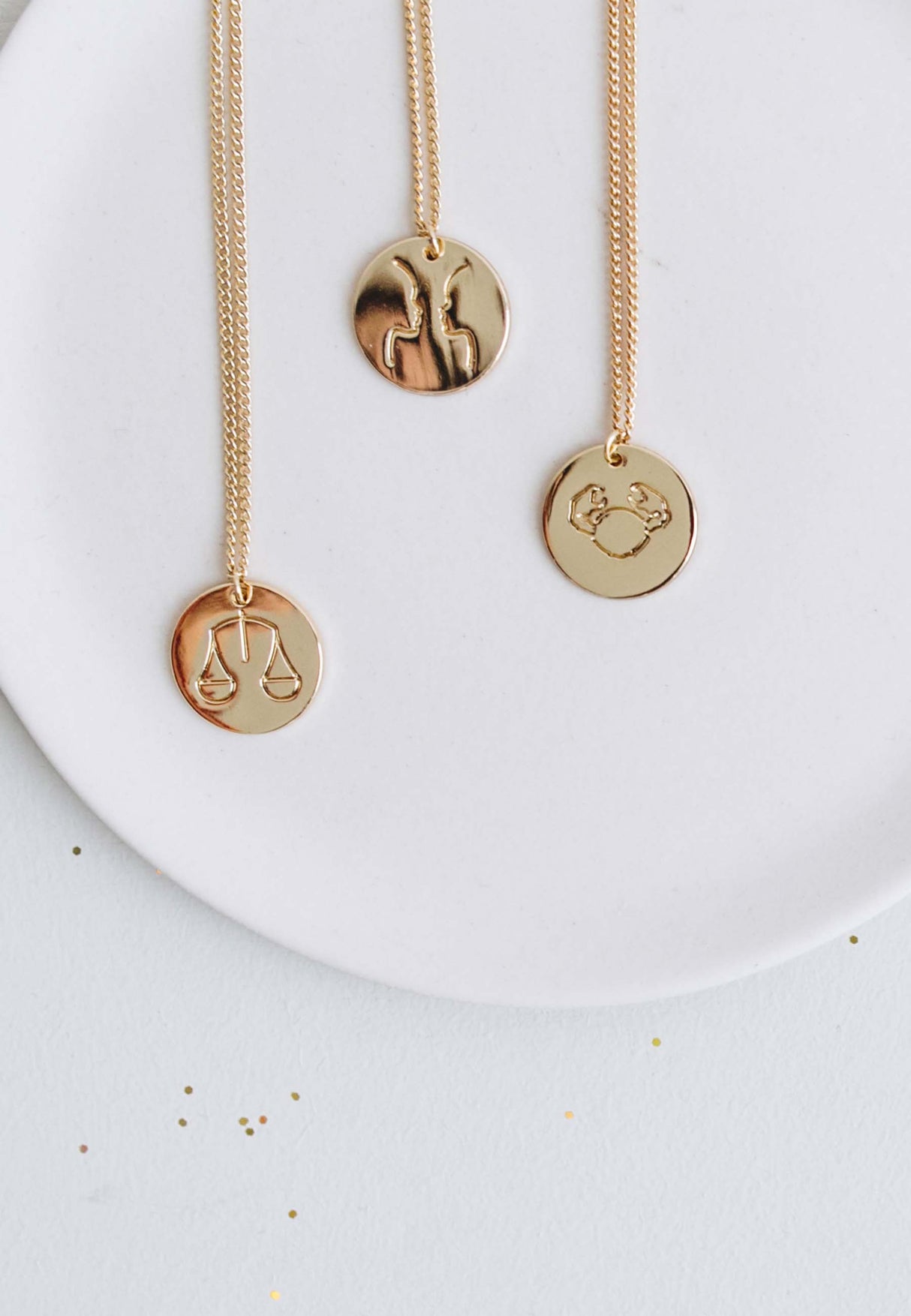 Collar con signo astrológico Pastel Chic