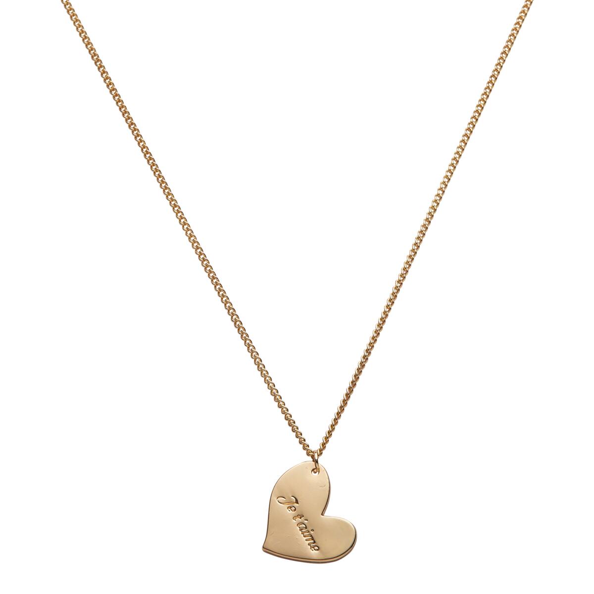 Collier Pastel Chic Cœur je t'aime 1