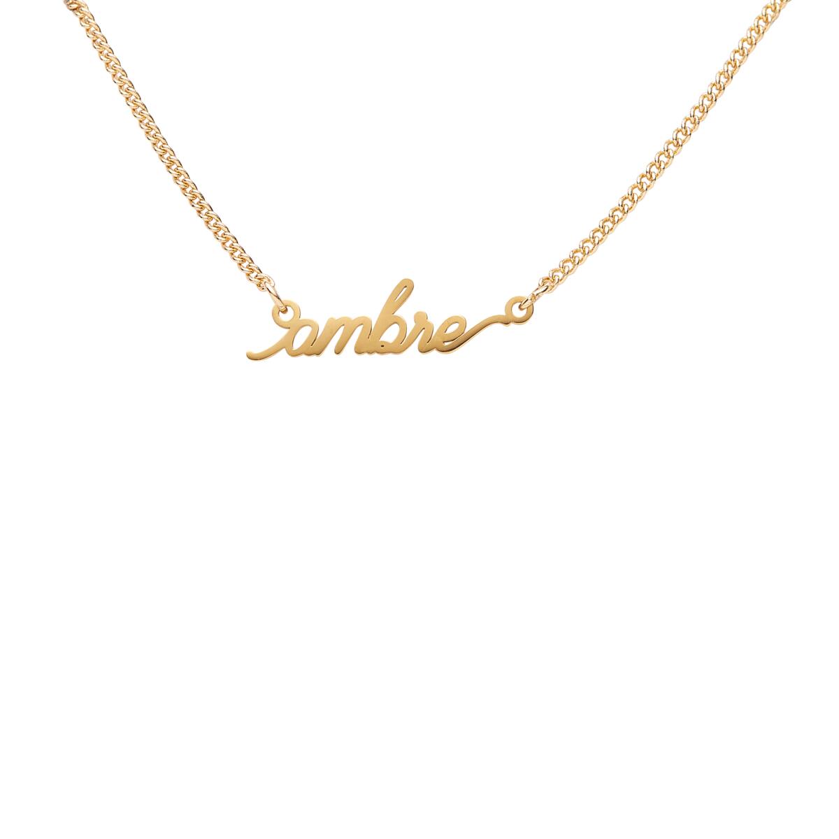 Bracelet prénom Pastel Chic Ambre 1