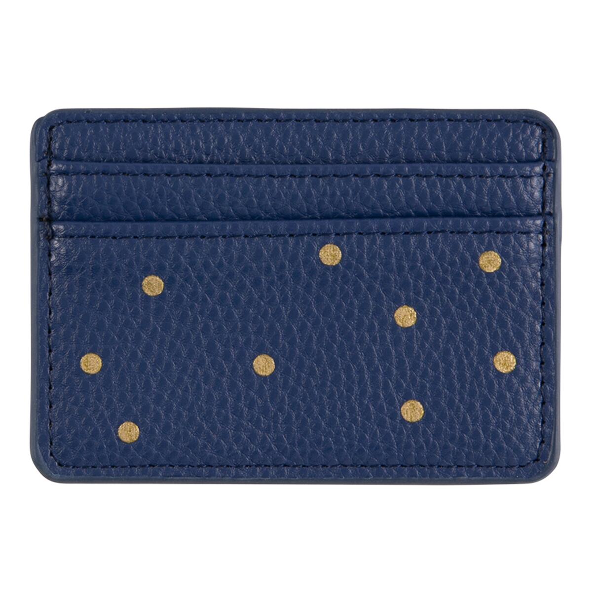 Porte-carte simple Bleu marine graphique 1