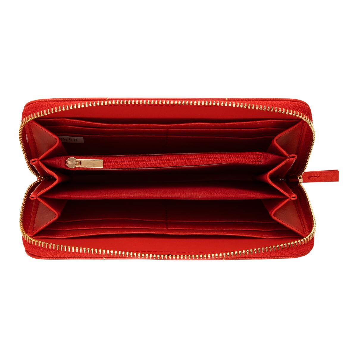 Grand portefeuille à motifs Rouge 2