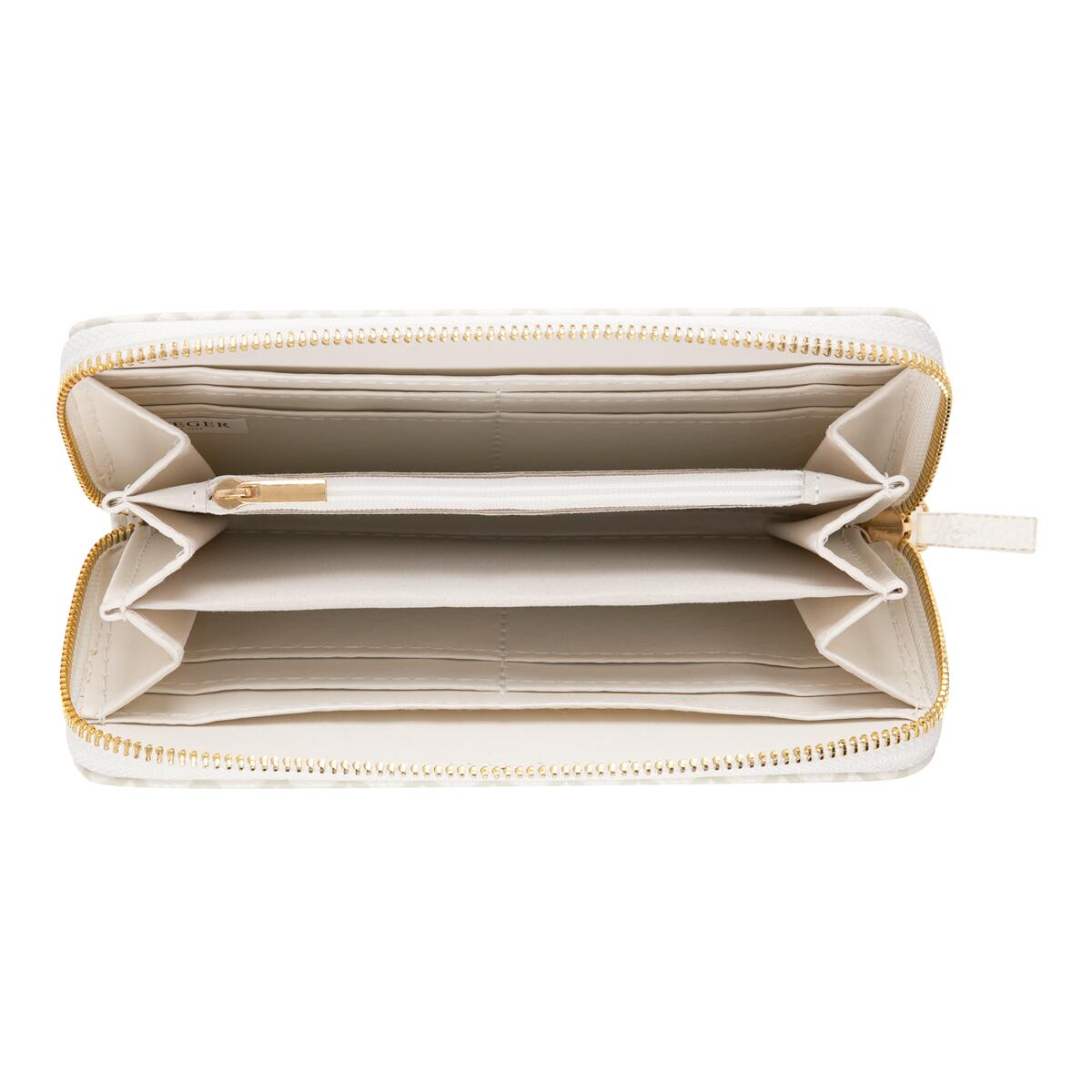 Grand portefeuille à motifs Blanc graphique 2