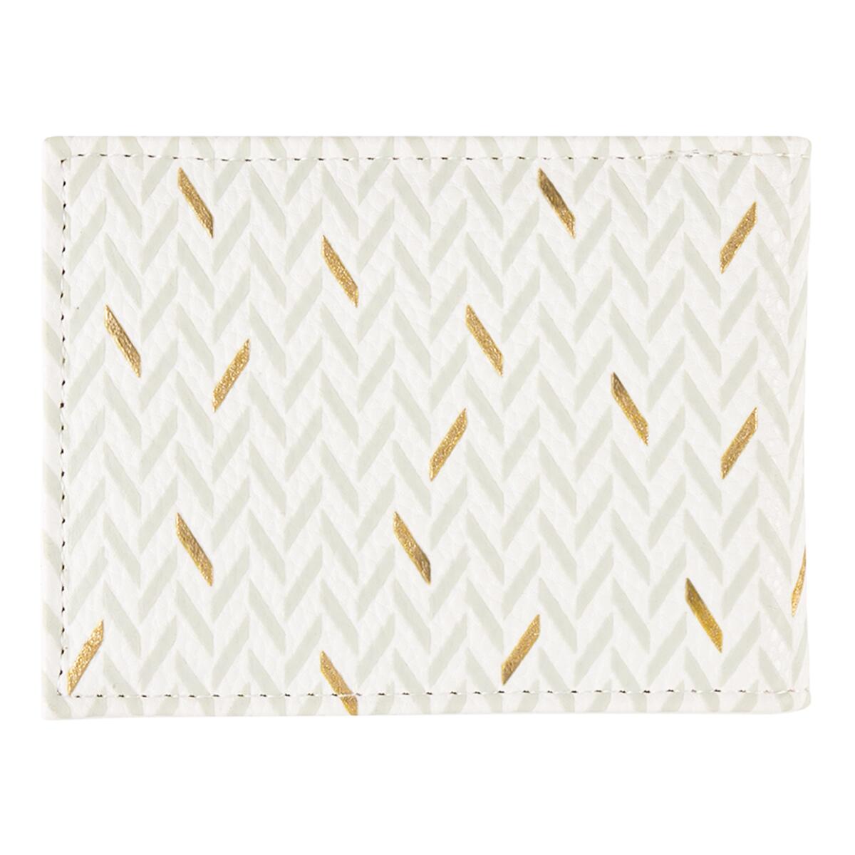 Portefeuille plat Blanc graphique 1