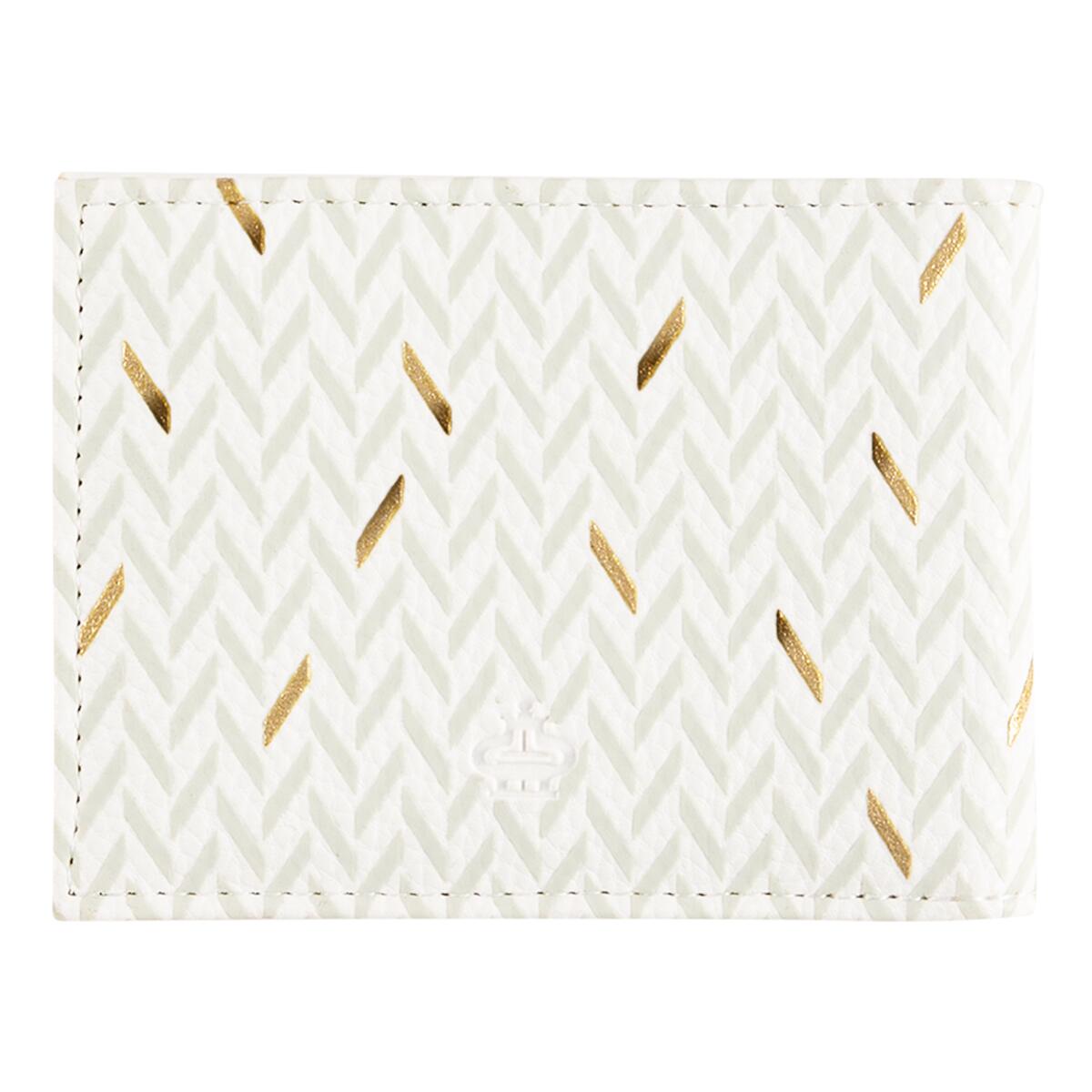 Portefeuille plat Blanc graphique 3