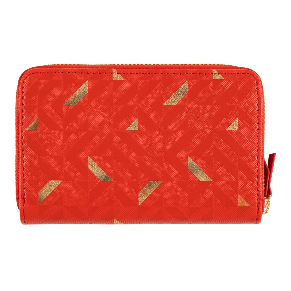 Portefeuille à motifs Fuchsia géométrique 3