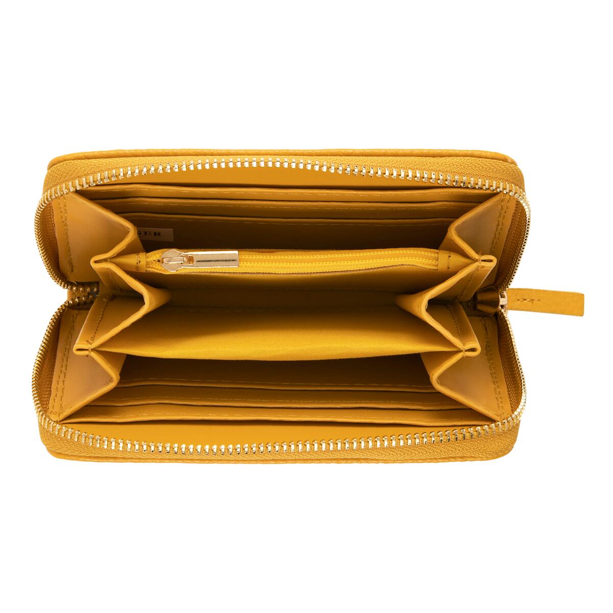 Portefeuille à motifs Jaune moutarde 2